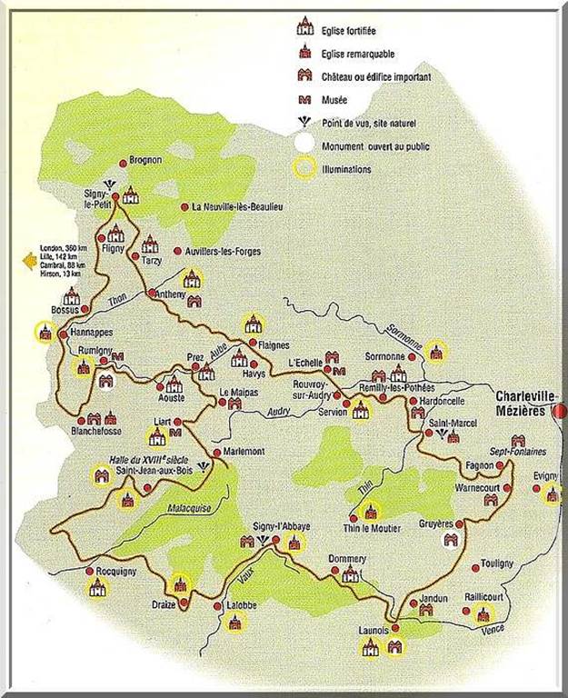 ROUTE DES EGLISES FORTIFIEES DE THIERACHE - ANTHENY
