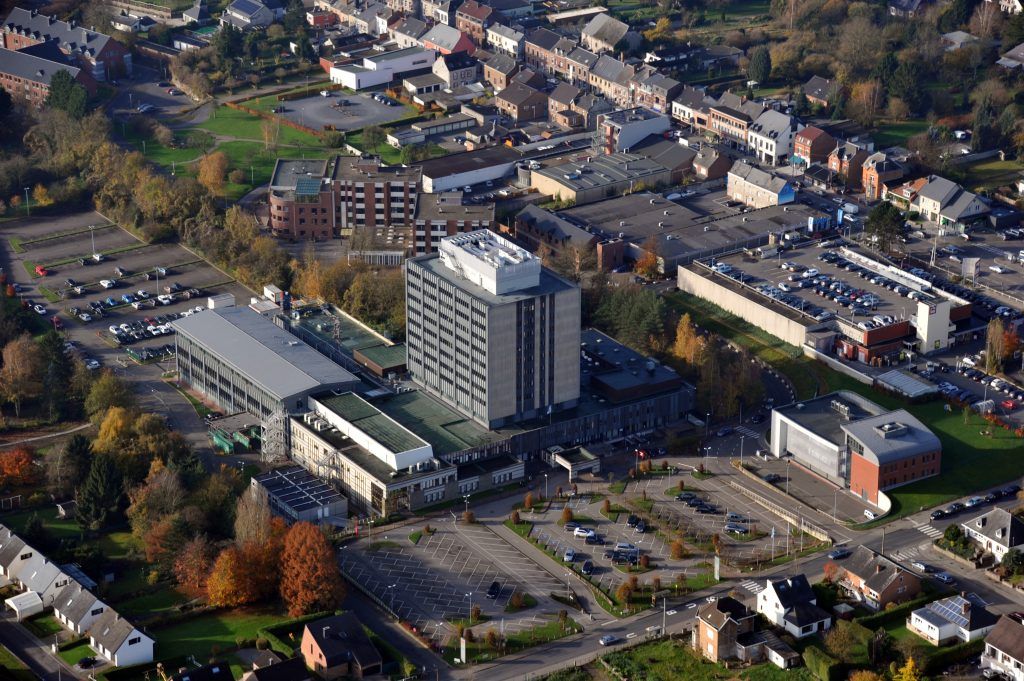 Vue aérienne du Centre Hospitalier de Saint-Luc