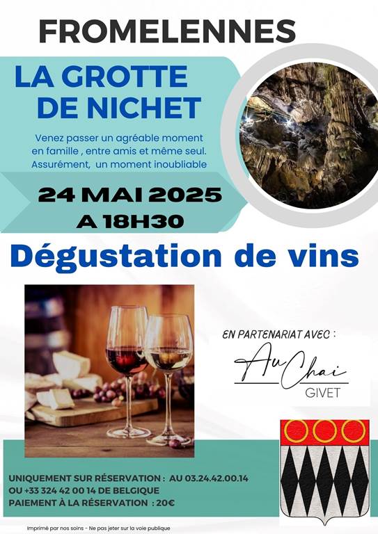 Grotte de Nichet : Dégustation de vins