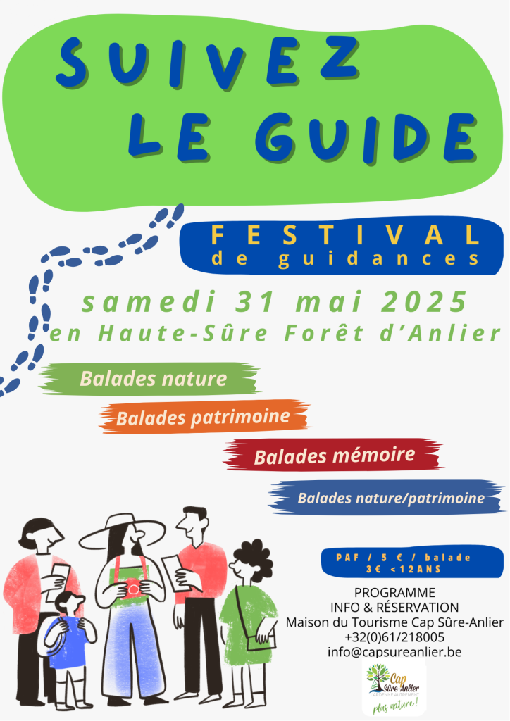 Affiche du Festival des guidances en forêt d'Anlier.