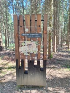 Panneau du circuit "À pas de loup"