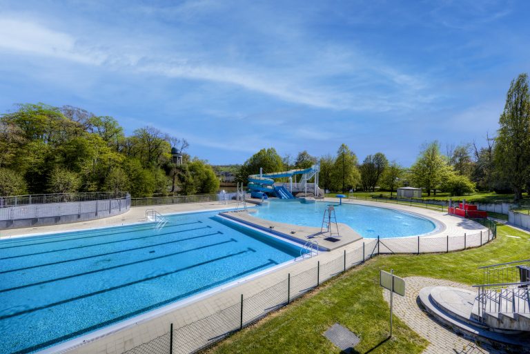 La piscine du Domaine de Wégimont.