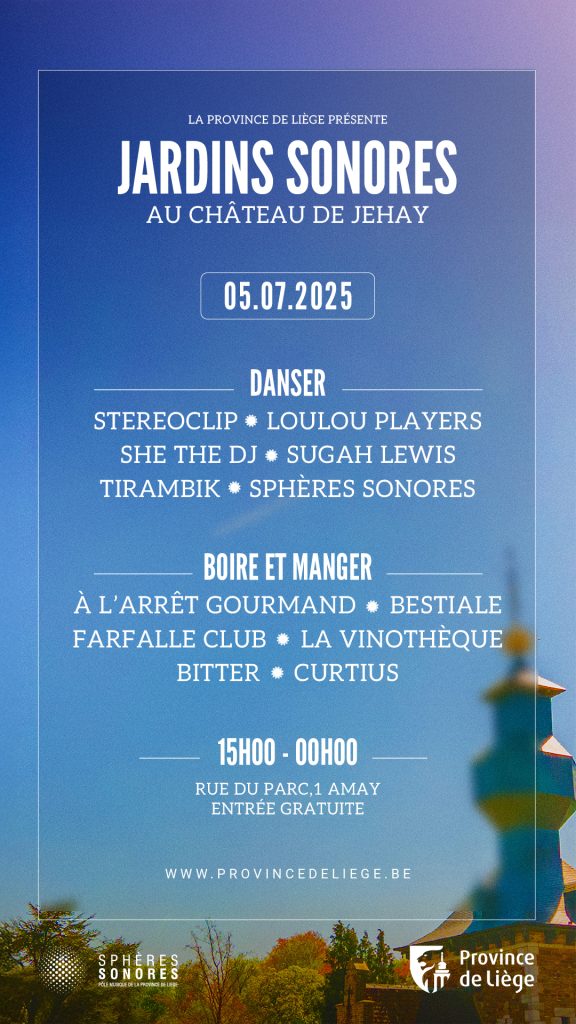 Jardins Sonores - Château de Jehay - Affiche.