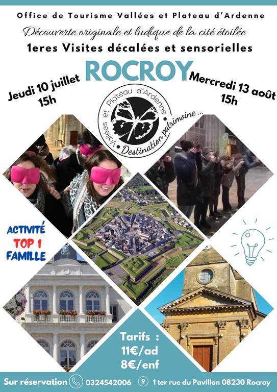 1ère visite décalée et sensorielle de Rocroy