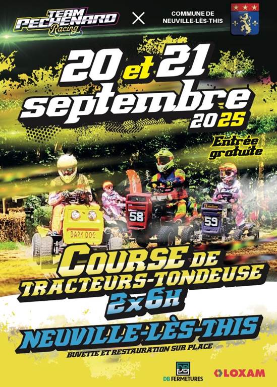 Course de tracteurs tondeuse 2x6
