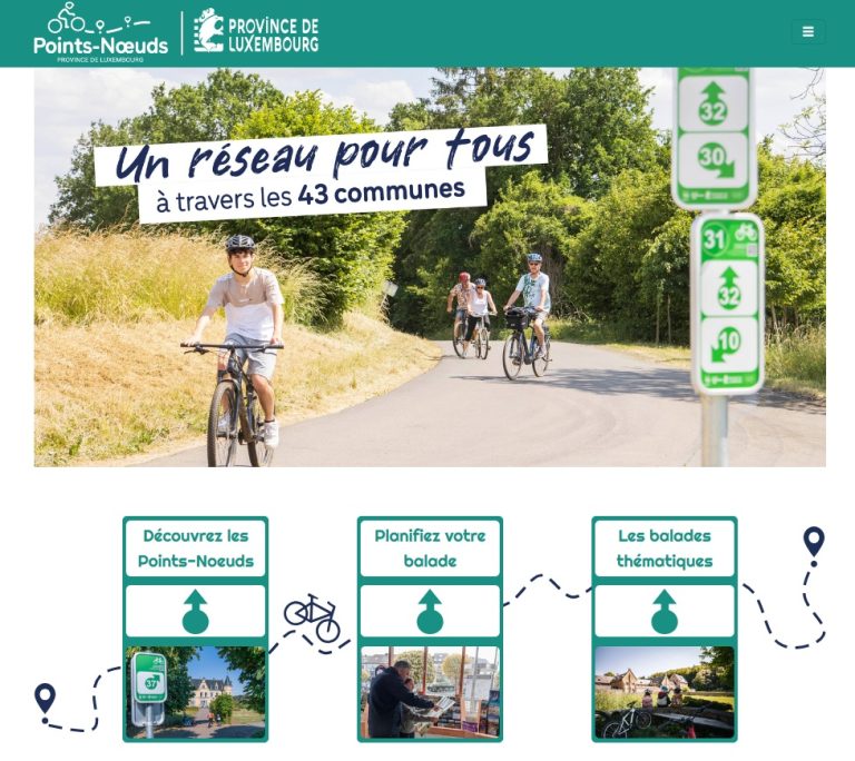 Site web Points-Noeuds Province de Luxembourg