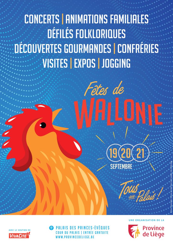 Affiche des Fêtes de Wallonie à Liège.