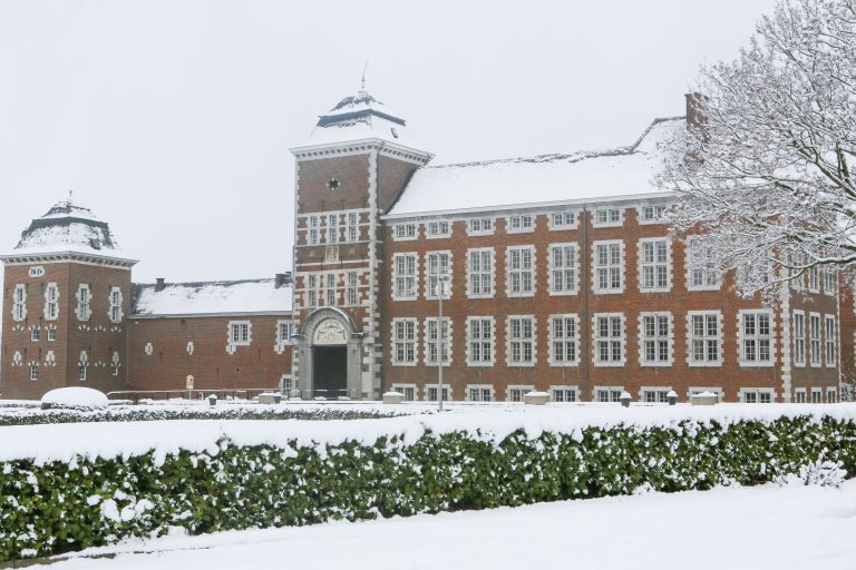 Château de Wégimont sous la neige.