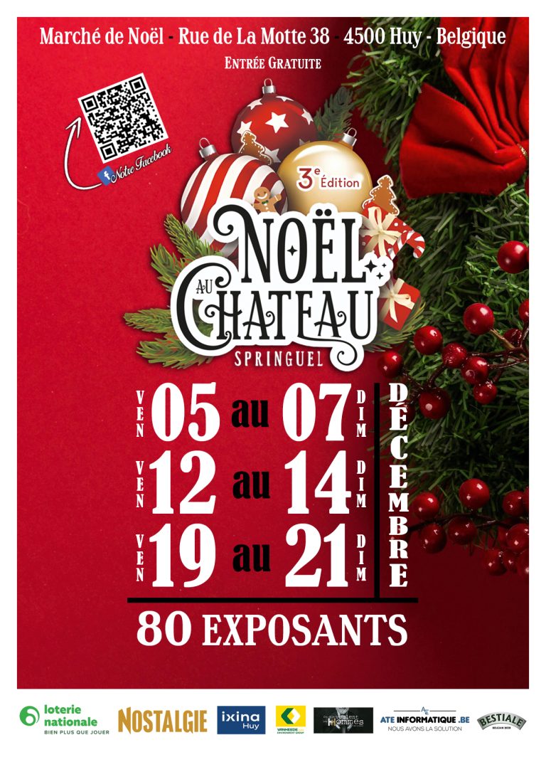 Affiche Noël au Château de Springuel.