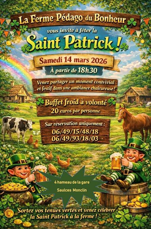 Saint Patrick à la Ferme pédago du bonheur