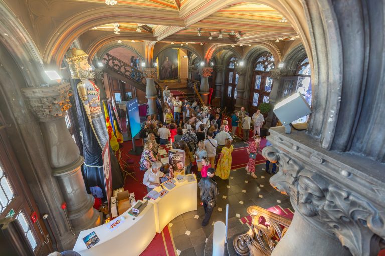 La Halle d'entrée du palais de Liège.