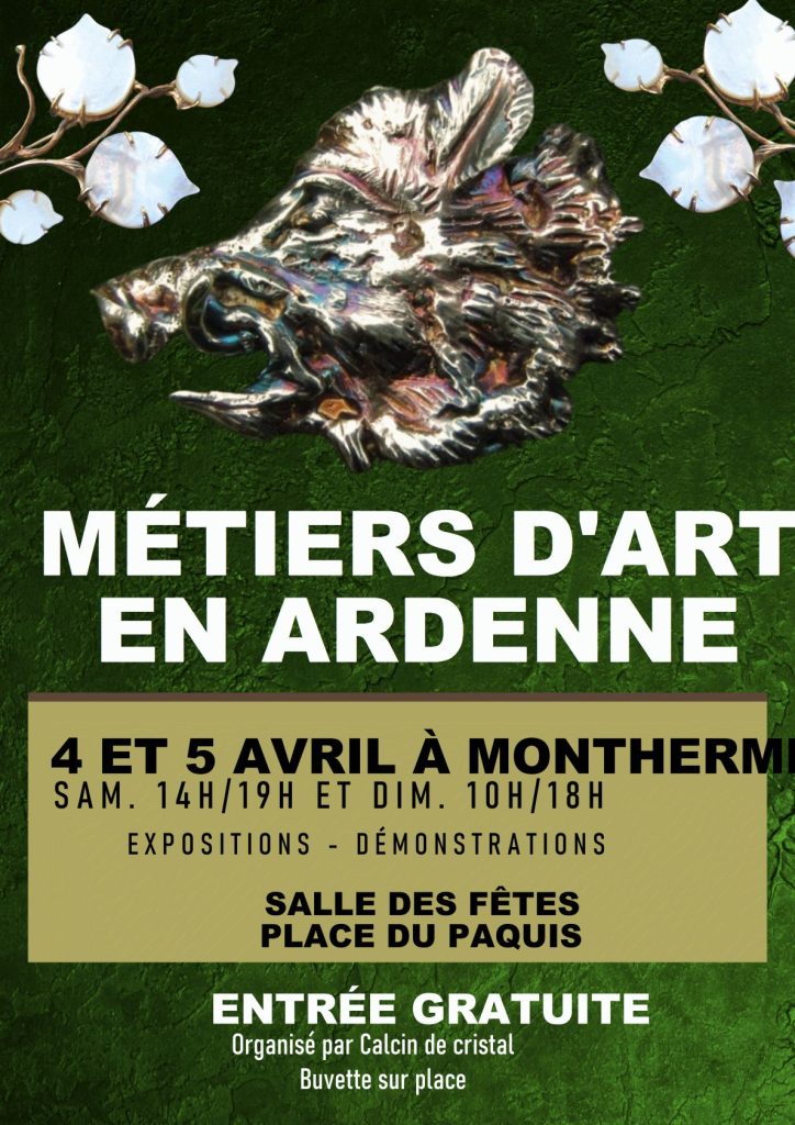 Affiche pour les Métiers d'Art en Ardenne.