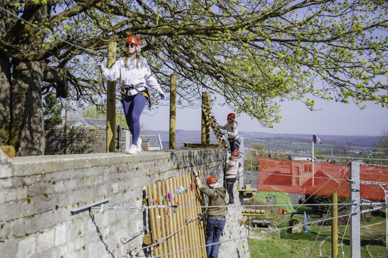 Accropierre - Participants parcours bastion fort de Charlemont.