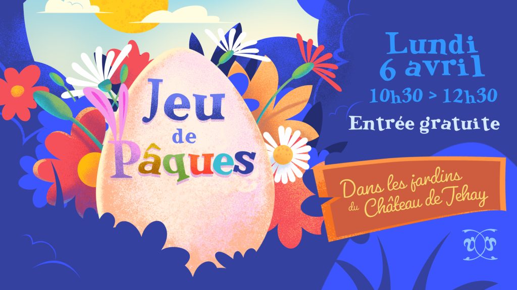 Affiche du Jeu de Paques au Château de Jehay.