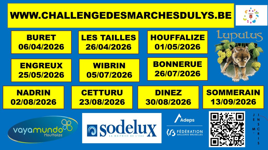 Marche Adeps - Challenge des marches du Lys