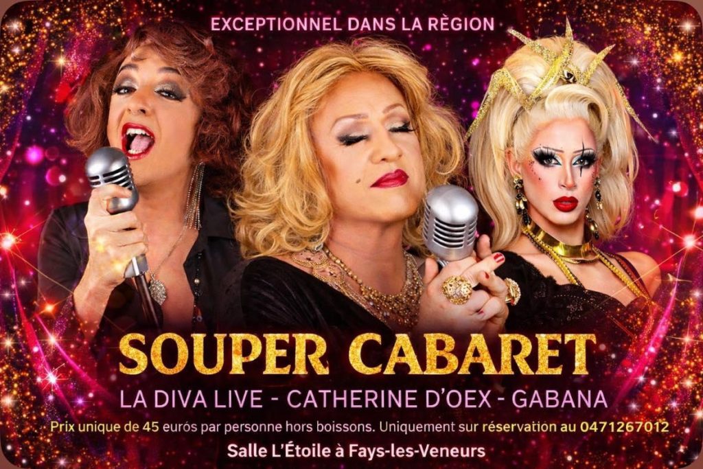 Souper-cabaret avec show transformist