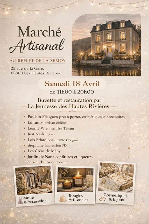 Marché artisanal Au reflet de la Semoy