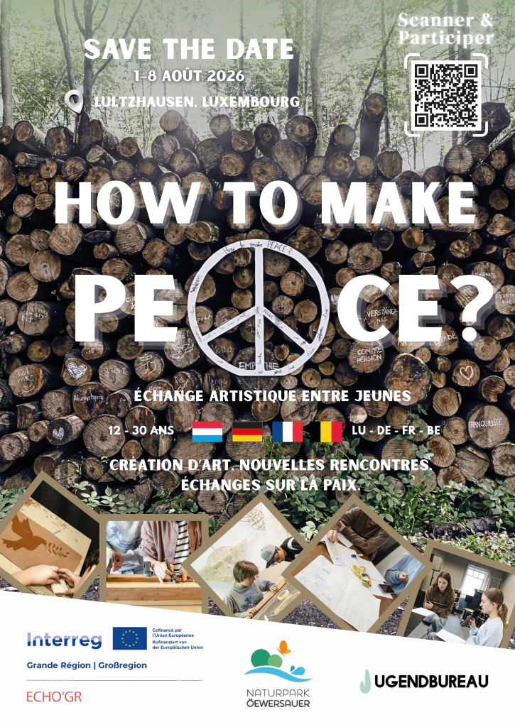 Affiche de l'échange artistique How To Make Peace.