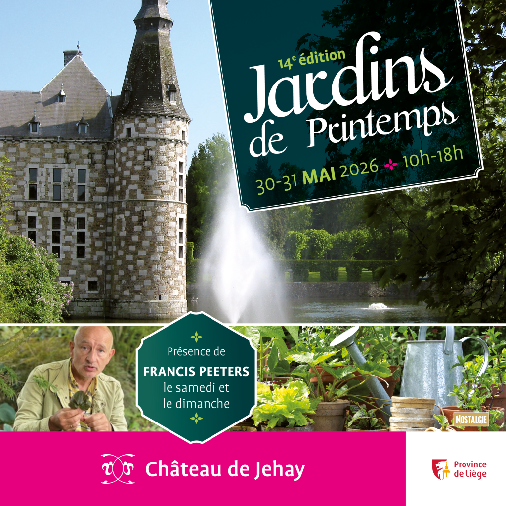 Affiche de l'événement Jardins de printemps au Château de Jehay.