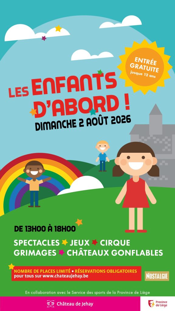 Les Enfants d’abord - Château de Jehay - Affiche.
