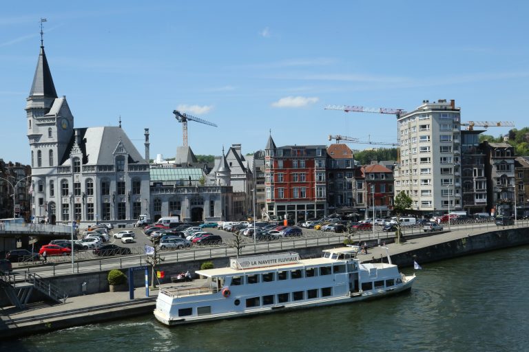 Navette fluviale - Atlas V - Arrêt - Centre-ville ©Province de Liège.