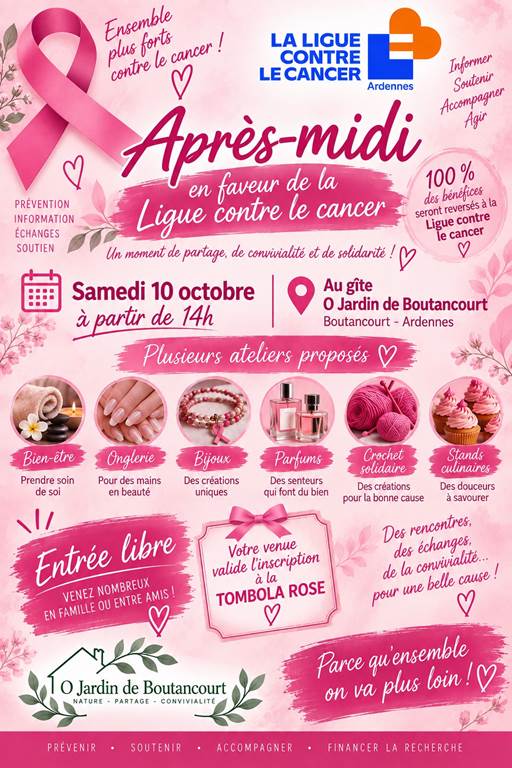 Après-midi en faveur de la Ligue contre le cancer