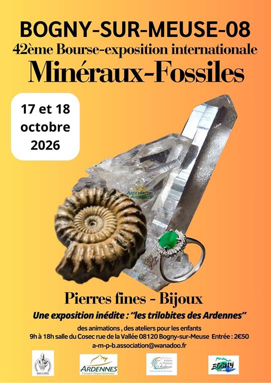 Bourse Exposition internationale Minéraux Fossiles