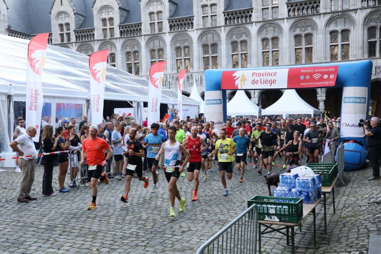 Jogging organisé dans le cadre des Fêtes de Wallonie.