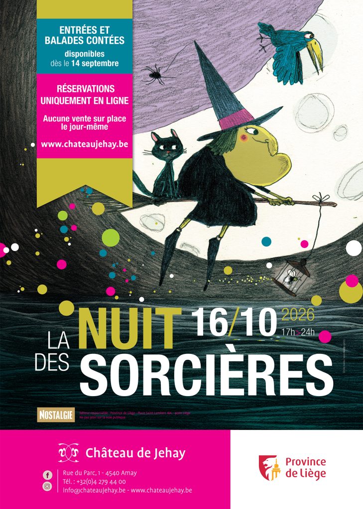 Affiche de la Nuit des sorcières au château de Jehay.