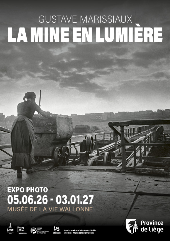 Affiche de l'exposition Gustave Marissiaux, la mine en lumière.