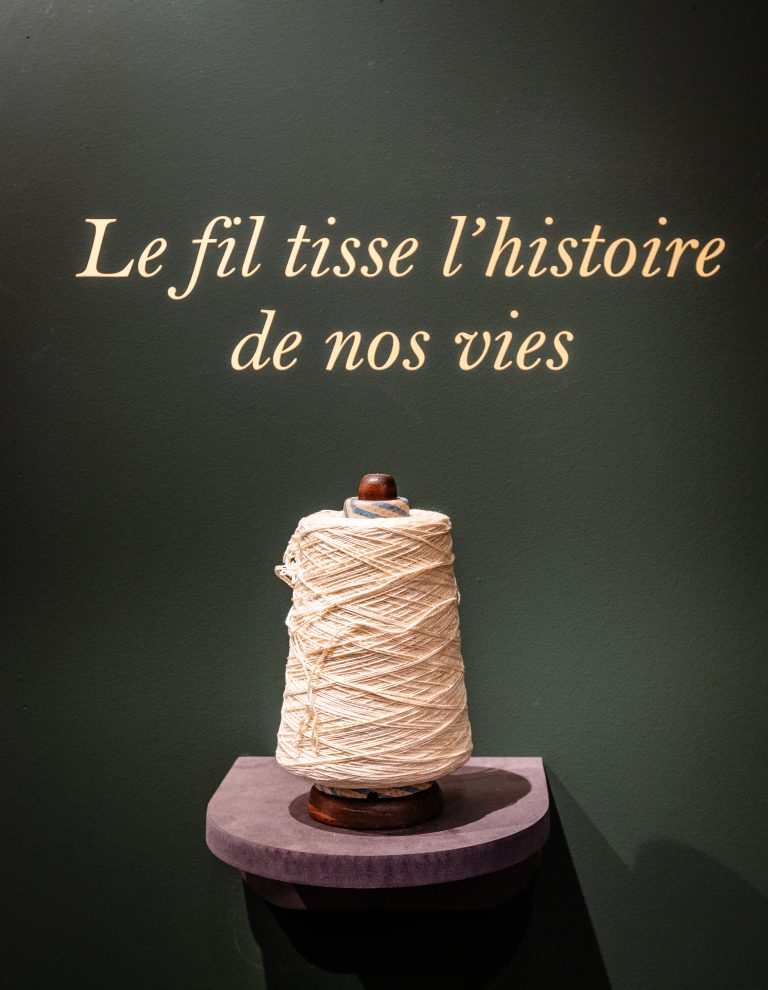 Exposition Mémoire Tissée au Musée de la Vie wallonne.